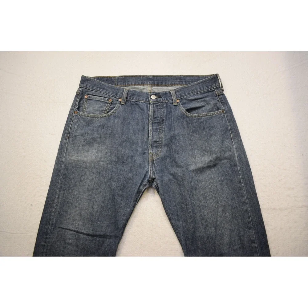 Levi's 501 XX Button‎ Fly Denim Blue Jeans Straight Leg Mens Size 38 x 32